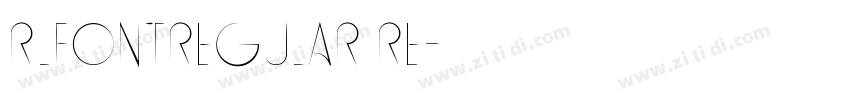 RLFontRegular Re字体转换